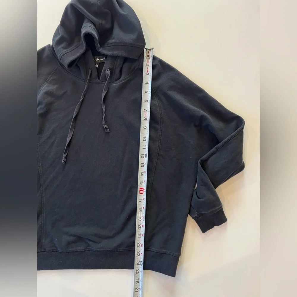 Mercer & Madison Black Dolman Sleeve Hoodie - Picture 2 of 9